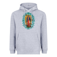 Our Lady Of Guadalupe Gemstone Sunflowers Heavyweight Hoodie | Teevron