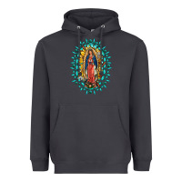 Smoke Our Lady Of Guadalupe Gemstone Sunflowers Heavyweight Hoodie - FaDigitalArtStudio