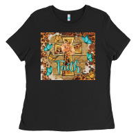Black faith cross Ladies Tee - BarkalooDesign
