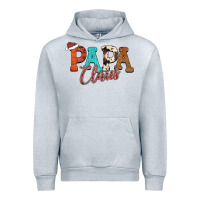 Heather Grey Papa Claus Urban Hoodie - CowhideDigitalArt
