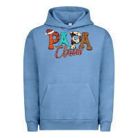 Pigment Pebble Blue Papa Claus Urban Hoodie - CowhideDigitalArt