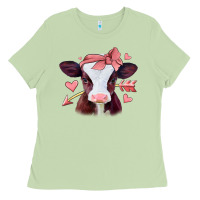 Matcha valentines day baby calf Ladies Tee - Jasminsmagicworld