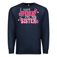 Navy i wear pink for my sister Premium Sweatshirt - FaDigitalArtStudio