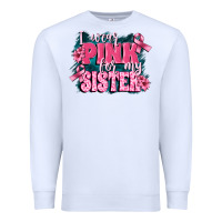 White i wear pink for my sister Premium Sweatshirt - FaDigitalArtStudio