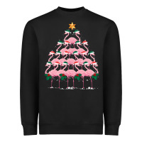 Black Christmas Tree Flamingo Heavyweight Sweatshirt - Bettercallsaul