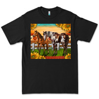 Black Western Ranch Horses Premium Tee - LillyAllenDesigns