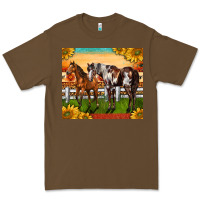 Cacao Western Ranch Horses Premium Tee - LillyAllenDesigns