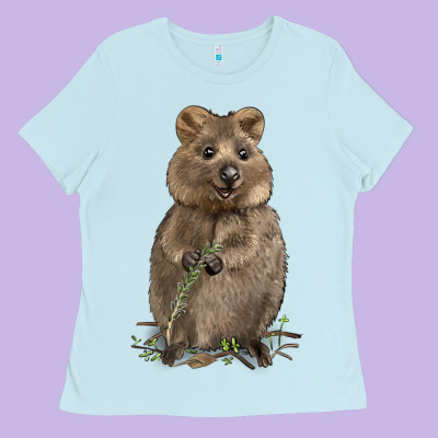 Quokka Ladies Tee Designed By Lillyallendesigns