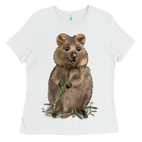 White Quokka Ladies Tee - LillyAllenDesigns