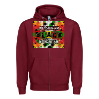 Burgundy no sugar no cream black tumbler Zipper Hoodie - CowGirlArtShop