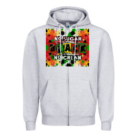 No Sugar No Cream Black Tumbler Zipper Hoodie | Teevron