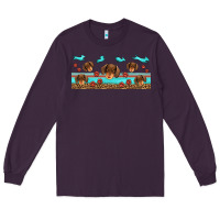 Plum dachshund wiener dog Long Sleeve Tee - Jasminsmagicworld