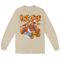 Mushroom orange galaxy sneaker girl afro woman Long Sleeve Tee - RanaPortraitStore