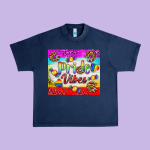 Pride Vibes Lgbtq+ Tumbler Urban Heavy Tee Designed By Bundleandbundleshop