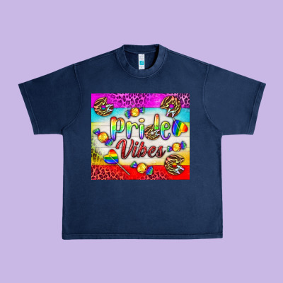 Pride Vibes Lgbtq+ Tumbler Urban Heavy Tee Designed By Bundleandbundleshop