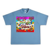Pebble Blue Pride Vibes LGBTQ+ Tumbler Urban Heavy Tee - BundleAndBundleShop