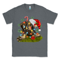 Charcoal Heather Christmas soldier veteran boots Classic Tee - MaliasSmallBusiness