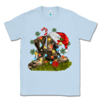 Dusty Blue Christmas soldier veteran boots Classic Tee - MaliasSmallBusiness