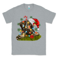 Heather Grey Christmas soldier veteran boots Classic Tee - MaliasSmallBusiness
