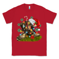 Red Christmas soldier veteran boots Classic Tee - MaliasSmallBusiness