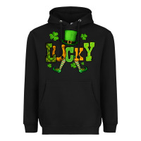Black St. Patrick's lucky leprechaun Heavyweight Hoodie - OliviaCreatesArt