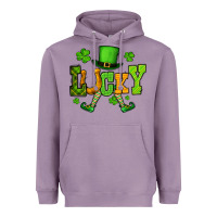 Lavender St. Patrick's lucky leprechaun Heavyweight Hoodie - OliviaCreatesArt