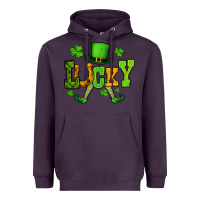 Plum St. Patrick's lucky leprechaun Heavyweight Hoodie - OliviaCreatesArt