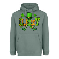 Sage St. Patrick's lucky leprechaun Heavyweight Hoodie - OliviaCreatesArt