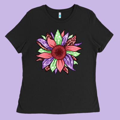 Easter Spring Sunflower Ladies Tee Designed By Jasminsmagicworld