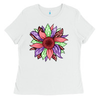 White easter spring sunflower Ladies Tee - Jasminsmagicworld