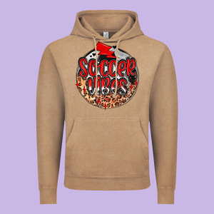 Soccer Vibes Vintage Hoodie Designed By Maliassmallbusiness