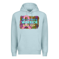 Blue Mist this i̇ss what a wwarrior looks like Premium Hoodie - JahusDesignShop