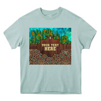 Arona preview custom cactus and sunflowers leopard turquoise Heavy Core Tee - Artiststas