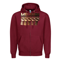 Burgundy melanin juneteenth Zipper Hoodie - CowGirlArtShop
