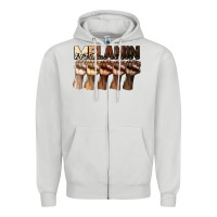 Dove Grey melanin juneteenth Zipper Hoodie - CowGirlArtShop