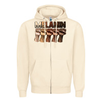 Sandshell melanin juneteenth Zipper Hoodie - CowGirlArtShop