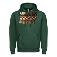 Sports Green melanin juneteenth Zipper Hoodie - CowGirlArtShop