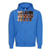 True Royal melanin juneteenth Zipper Hoodie - CowGirlArtShop