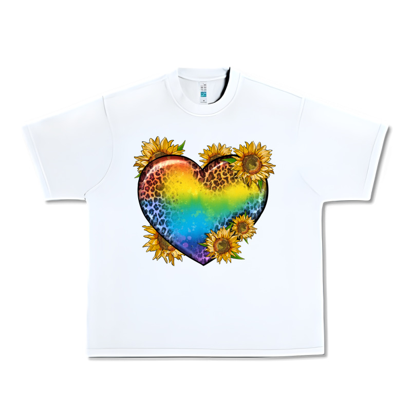Pride Heart And Sunflower Urban Heavy Tee by BundleAndBundleShop | Teevron