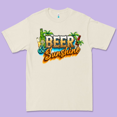 Beer And Sunshine Premium Tee Designed By Nancycooperartshop