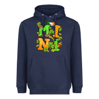 Navy St. Patrick's Day mini Heavyweight Hoodie - OliviaCreatesArt