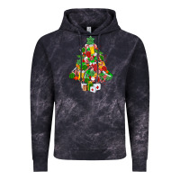 Cloud Black nurse christmas tree Vintage Hoodie - MaliasSmallBusiness