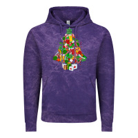 Cloud Purple nurse christmas tree Vintage Hoodie - MaliasSmallBusiness