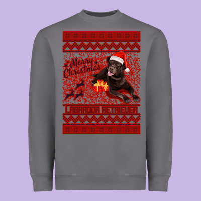 Merry Christmas Labrador Retriever Heavyweight Sweatshirt Designed By Bettercallsaul