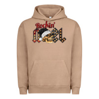 Pigment Burro rockin noel skull Urban Hoodie - CowhideDigitalArt