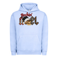Pigment Grape Ice rockin noel skull Urban Hoodie - CowhideDigitalArt