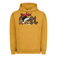 Pigment Peanut Butter rockin noel skull Urban Hoodie - CowhideDigitalArt