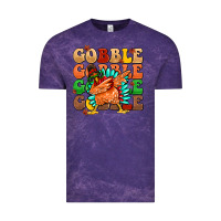 Cloud Purple gobble gobble gobble gobble turkey Vintage Tee - MaliasSmallBusiness