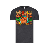 Vintage Black gobble gobble gobble gobble turkey Vintage Tee - MaliasSmallBusiness