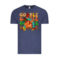 Vintage Denim gobble gobble gobble gobble turkey Vintage Tee - MaliasSmallBusiness